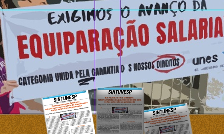 Em reunião com o Sindicato, reitoria insiste no aguardo do dissídio para voltar a discutir a equiparação